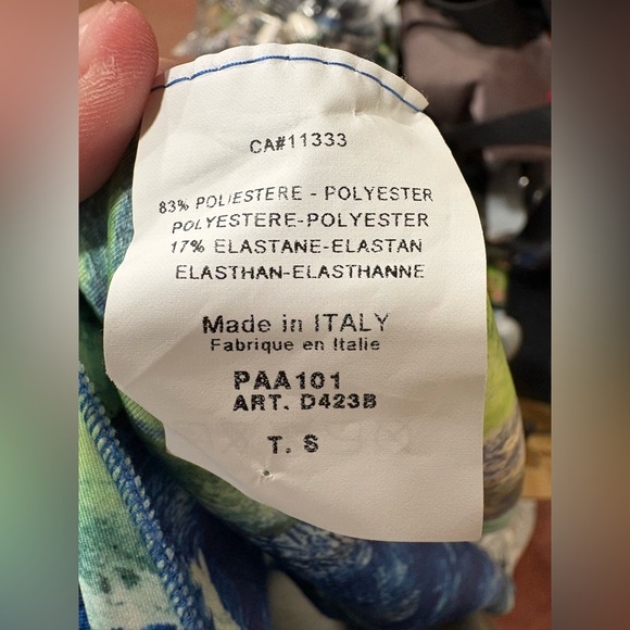 Animapop Italy Reversible Dress Abstract Artsy NWT No Iron Travel Women’s Sz S - Picture 7 of 15